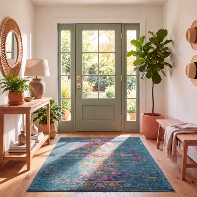 Tapis bleu Felty