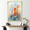 Voilier aquarelle et voiles - Décoration murale nautique et plage