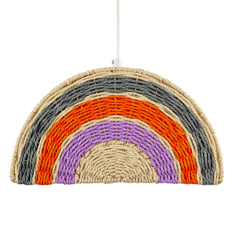 18cm H Rattan Novelty Pendant Shade ( No Direct Attachment Method ) in Brown