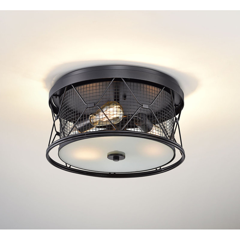 Plafonnier encastré 3 lumières 16 po