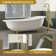 Freestanding Tub Faucet, 1 Handle Floor Mounted Waterfall Tub Filler with Diverter