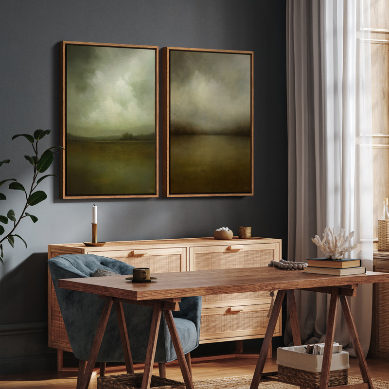 Art mural encadré, rétro, antique et classique pour chambre à coucher - 24 po x 36 po, H 36 po x l 24 po, Naturel