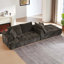 Canapé modulaire surdimensionné en L Chenille, design minimaliste, canapé-lit confortable pour les salons, les appartements et les espaces de réception-911337037-910877076