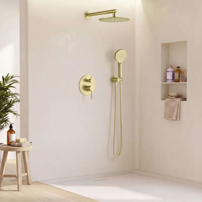 Robinet de douche circulaire avec valve brute