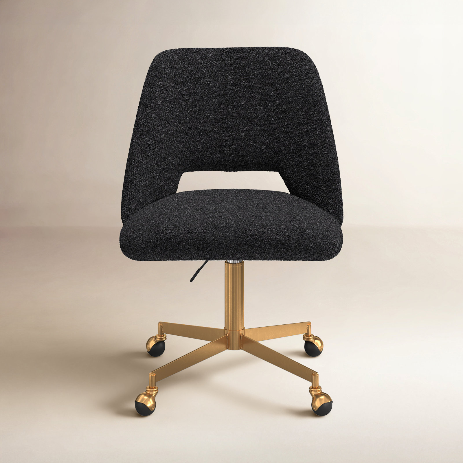 Borrego Office Chair, Black Boucle