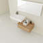 Meuble-lavabo mural spacieux et élégant avec lavabo en résine durable