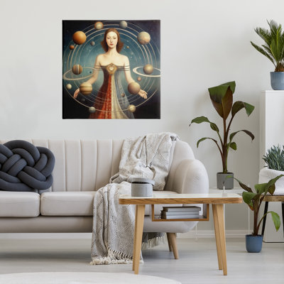 «Galactic Orbits Woman», toile par Sasha