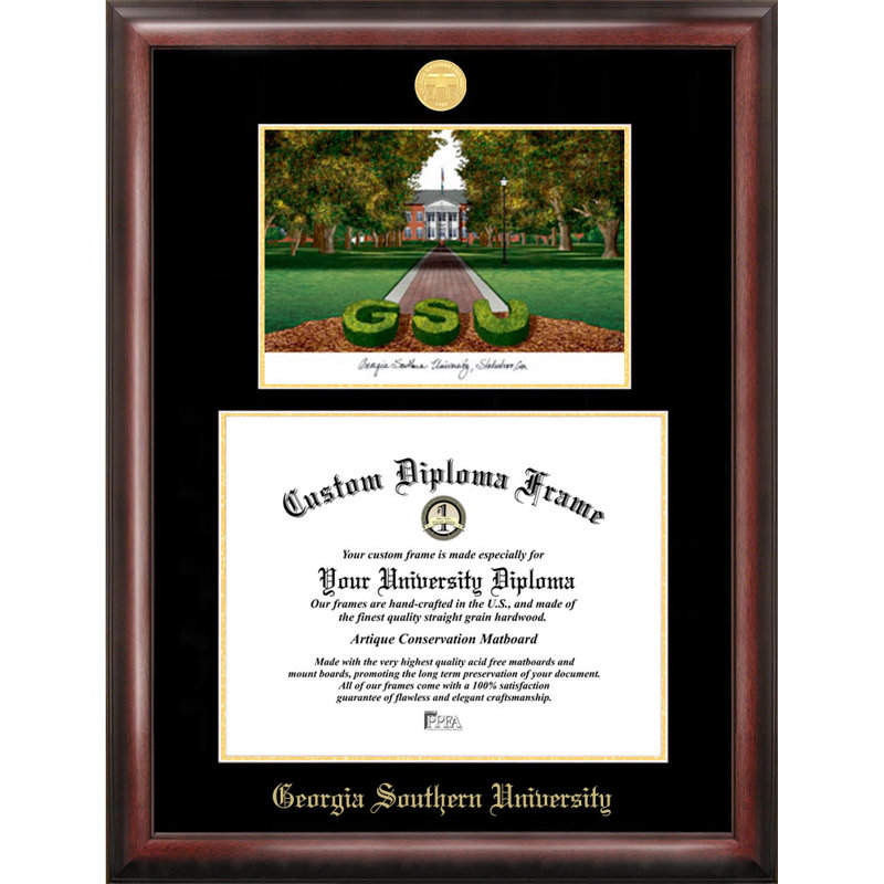 Cadre photo georgia southern diplôme NCAA