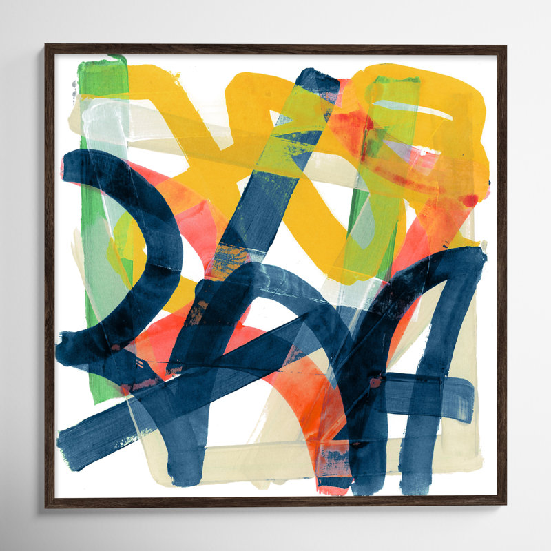 Adjoined by Cartissi, 32" H x 32" W x 0.75" D, Walnut Framed