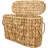 Toilet Paper Basket With Lid,Wicker Basket For Bathroom Organizers And Storage,Holds Up To 6 Mega Rolls, Decorative Hand-Woven Rattan Bathroom Decor Accessories,Natural Water Hyacinth