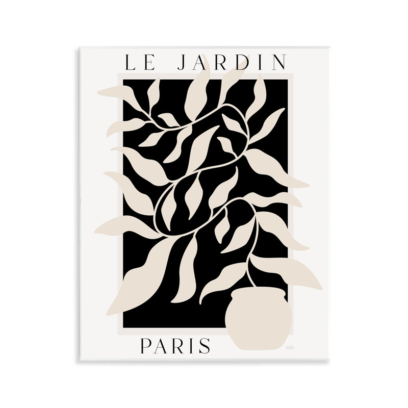 Plaque murale Le Jardin Paris Botanicals, design par Natalie Carpentieri
