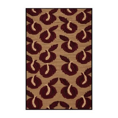 Washable Mayhaw Fruits Area Rug