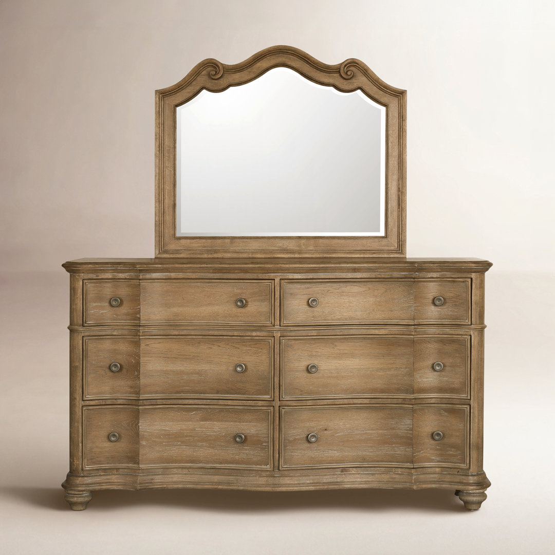 Louise 6 Drawer Dresser with Mirror Birch Lane™