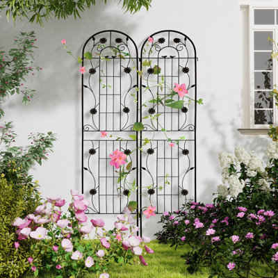 Metal Arched Trellis (Set Of 2)