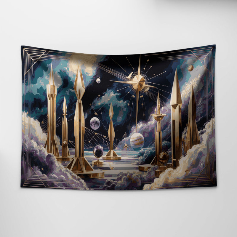 Tapisserie murale «Space art déco», 26 po x 36 po