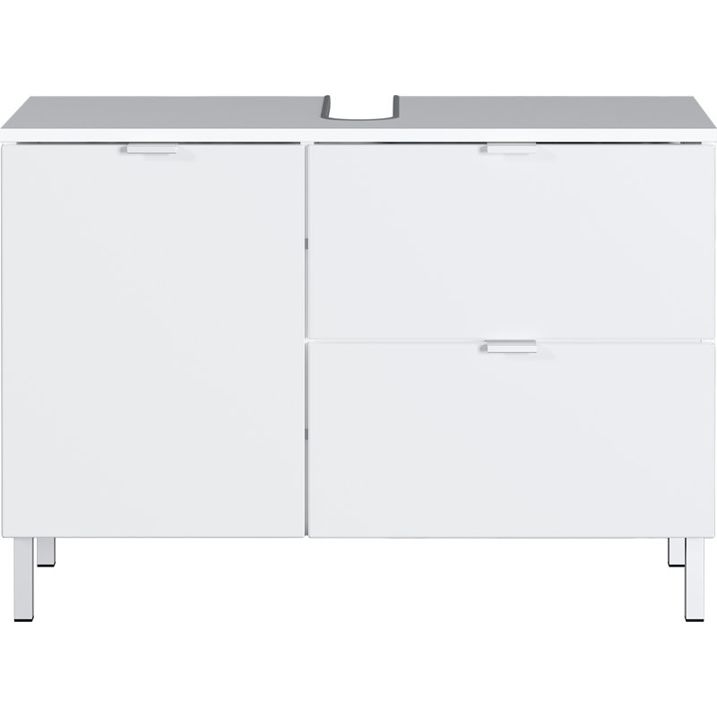 Midgett 80cm Single Bathroom Vanity Base Only, White