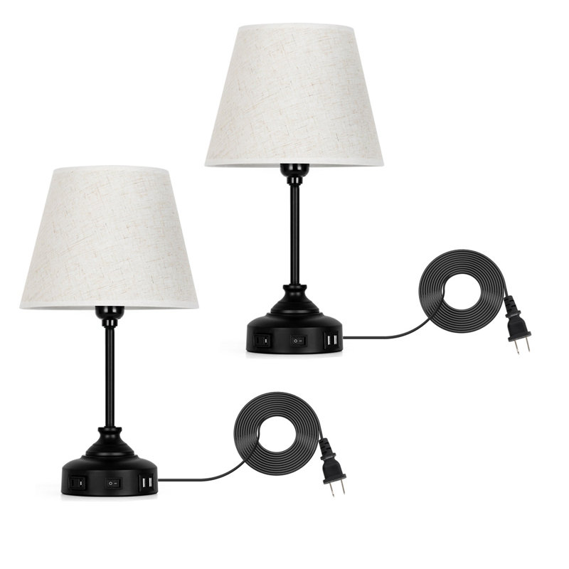 Lampes de table 15,7 "H, Blanc