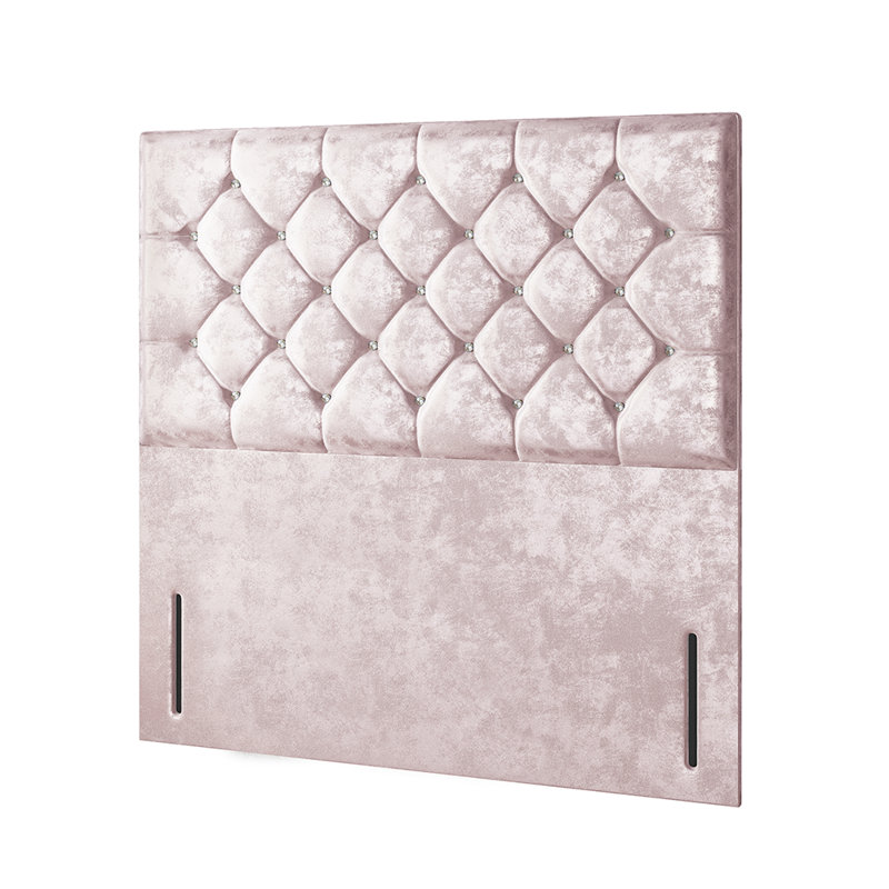 Eberhardt Divan Bed Base, Pink, Single (3'), No Drawers