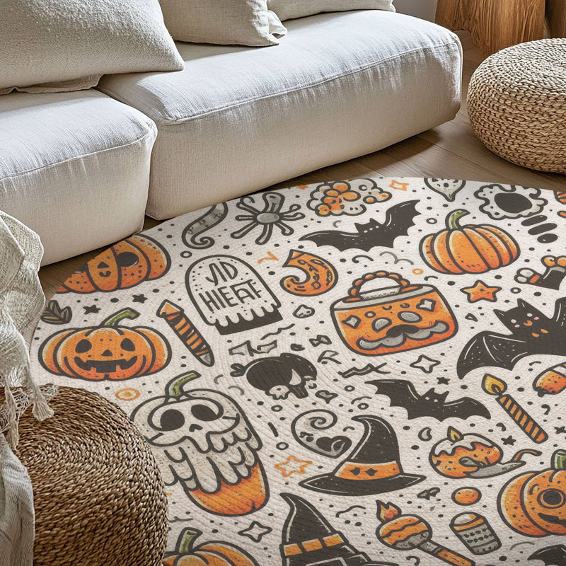 Tapis tressé Charme Frights, Rond 5 pi