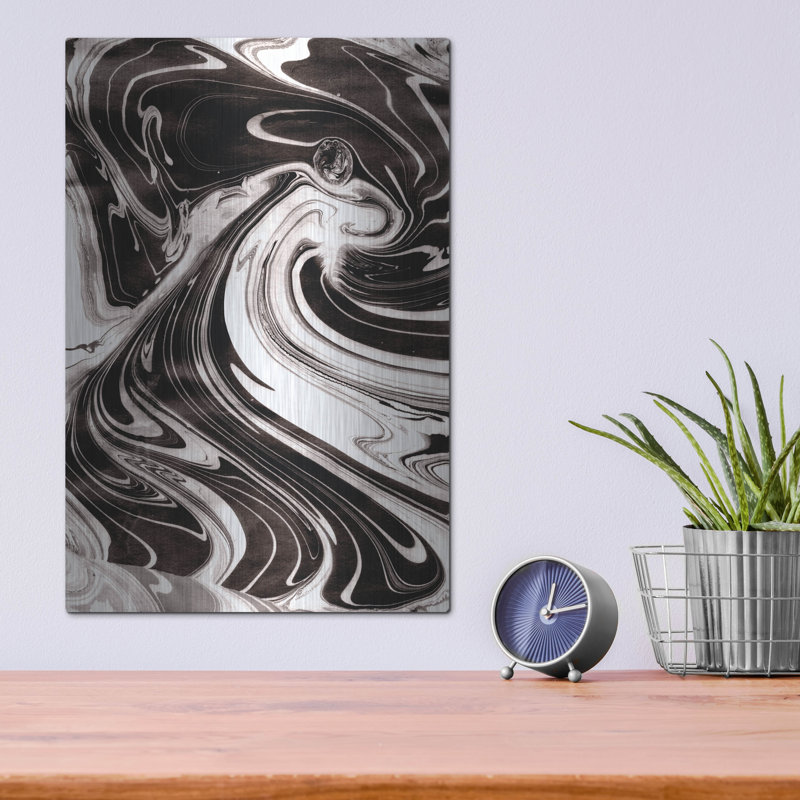  «Yinyang 3» par Alicia Ludwig, art mural en métal, H 16 po x l 12 po