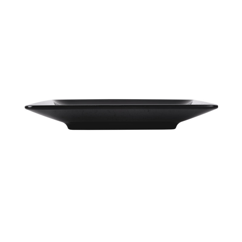 Symmetry 11.5" Melamine Dinner Plate, Black