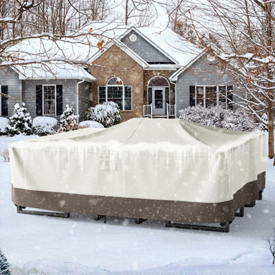 High-Quality 600D Oxford Fabric Outdoor Furniture Cover With Handles And Storage Bag