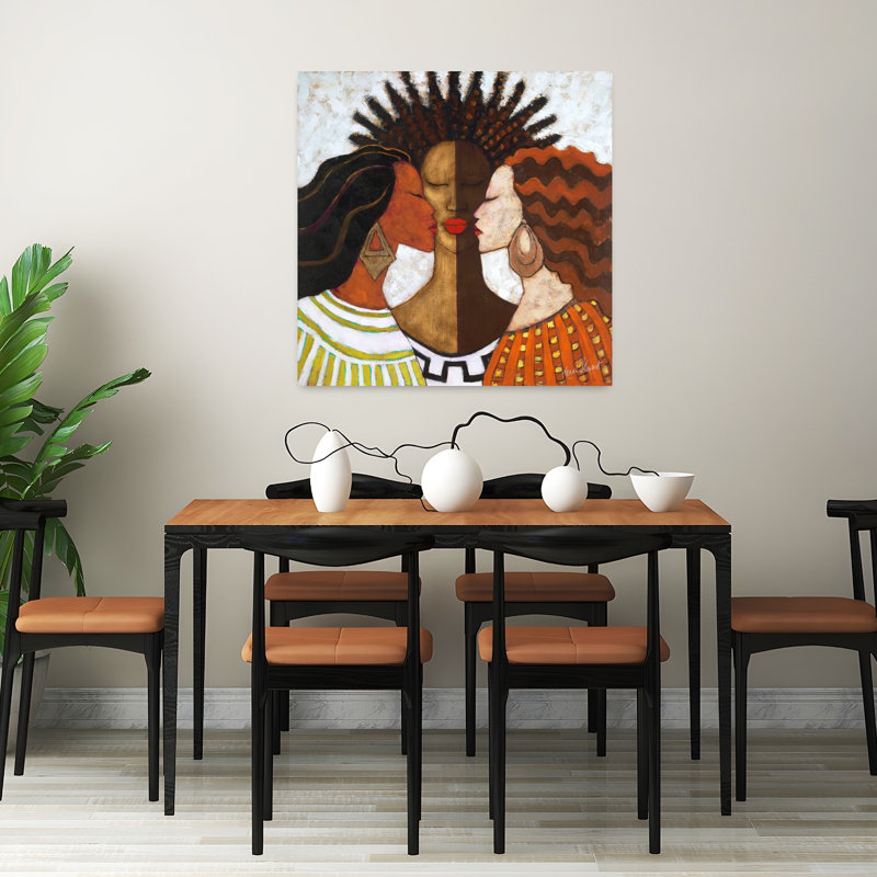 «Every Woman», art contemporain abstrait, H 32 po x l 32 po