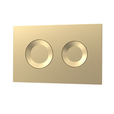 Matt Black Round Dual Flush Push Button