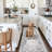 3x8 Halway Washable Runner Rug - Carpet Runners for Kitchen Non Slip Stain Resistant Rugs for Living Room Bedroom Laundry Room Thin Vintage Distressed Rug Home Decor Decoration Mat (3'x8', Grey)-195595753
