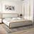 Dunkin Upholstered Metal Platform Bed-2144069453