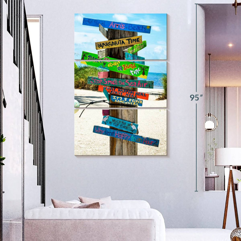 Tergel Beach Signs, 74" H x 48" W