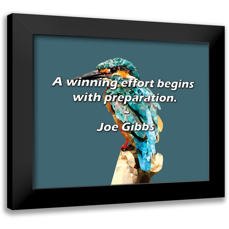 Citation de Joe Gibbs: Un effort gagnant commence par la préparation.