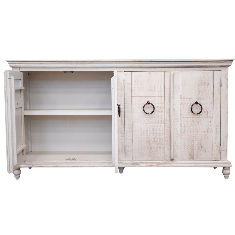 Bisceglia 73.25'' Console Table, Ivory