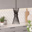Luminaire suspendu unique en forme de sablier à 1 lumière Andromeda-1096147896