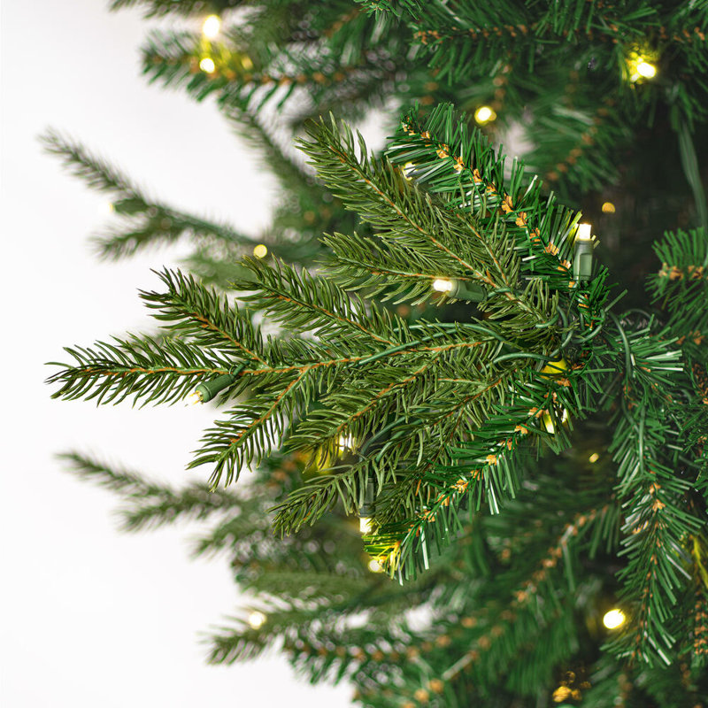 Artificial Pine Christmas Tree with Lights, 7'