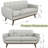 George Oliver Upholstered 65" Square Arm Loveseat-903683013