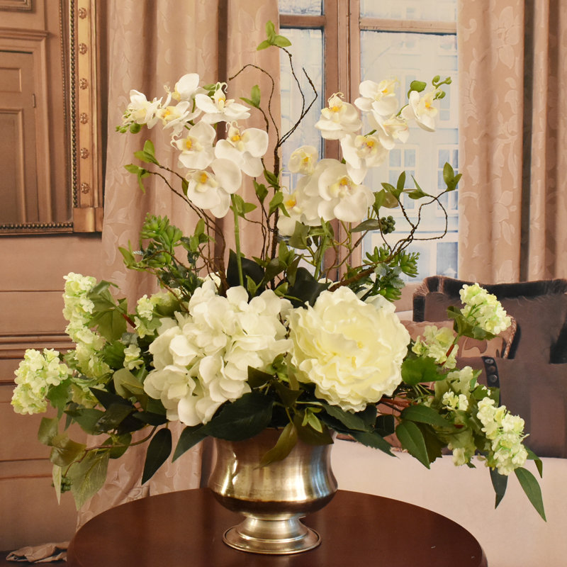 21 " Faux Orchid in Vase