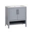 Meuble-lavabo 30 po avec lavabo, armoire de salle de bain multifonctionnelle avec portes et tiroirs, structure solide et panneau de fibres à densité moyenne-99926301