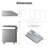 36" 900 CFM Ducted Under Cabinet Range Hood in Stainless Steel with LED Lights, Top/Rear Vent-121675504