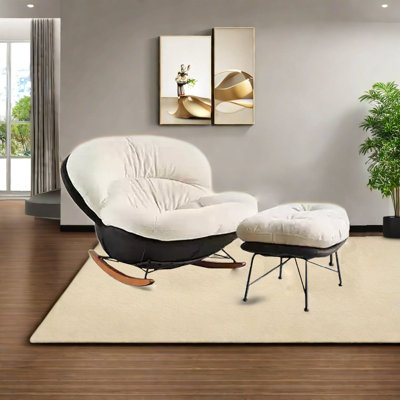 Luxury high quality solid wood rocking chair