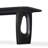 68" Black Dining Table for 4-6, Modern Rectangular Kitchen Table for Dining Room-1109577461
