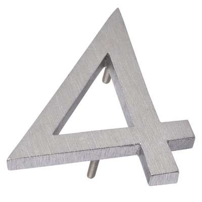4 in. Flat Floating Mount House Number