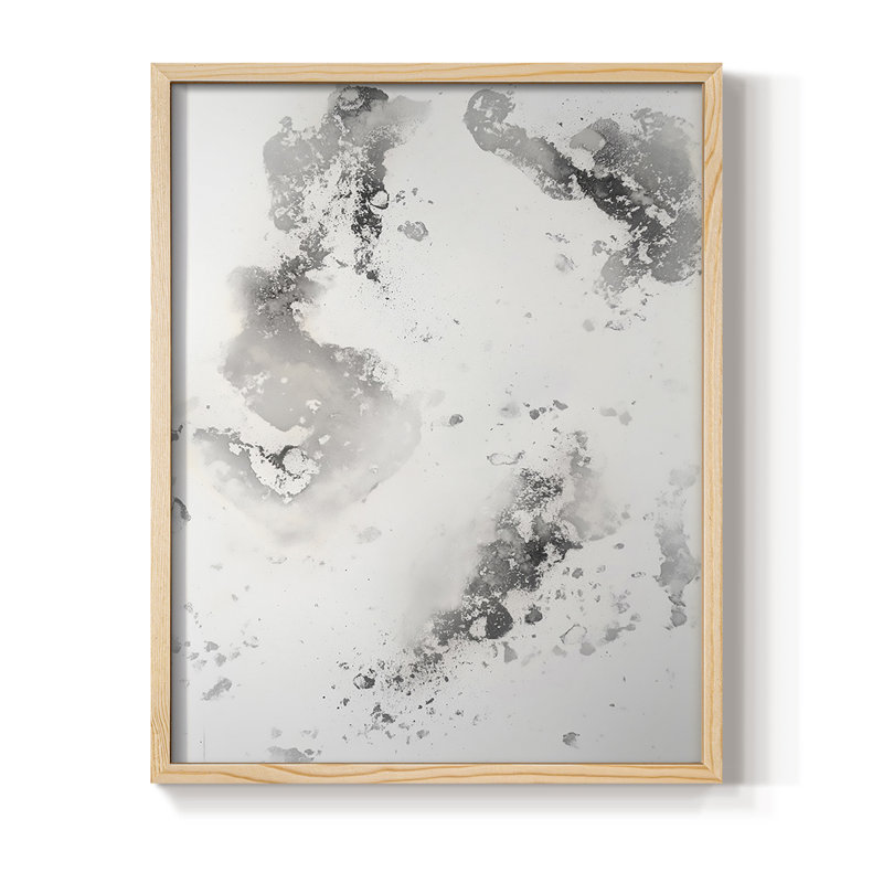 Reproduction encadrée ABSTRACT Series DCC-XXXVI - bois massif, H 15 po x l 12 po