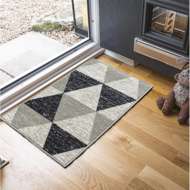Saydee Non-Slip Geometric Indoor Doormat, Rectangle 80 x 150cm