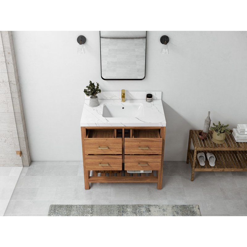 Ensemble de meuble-lavabo simple 36 po Parker, Calacatta Laza