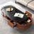 Rilei High-quality Coffee Table,Glass Top and Sintered Stone Top Available,Simple Assembly-1128888360-1114018801