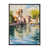 Toile à cadre flottant noir
