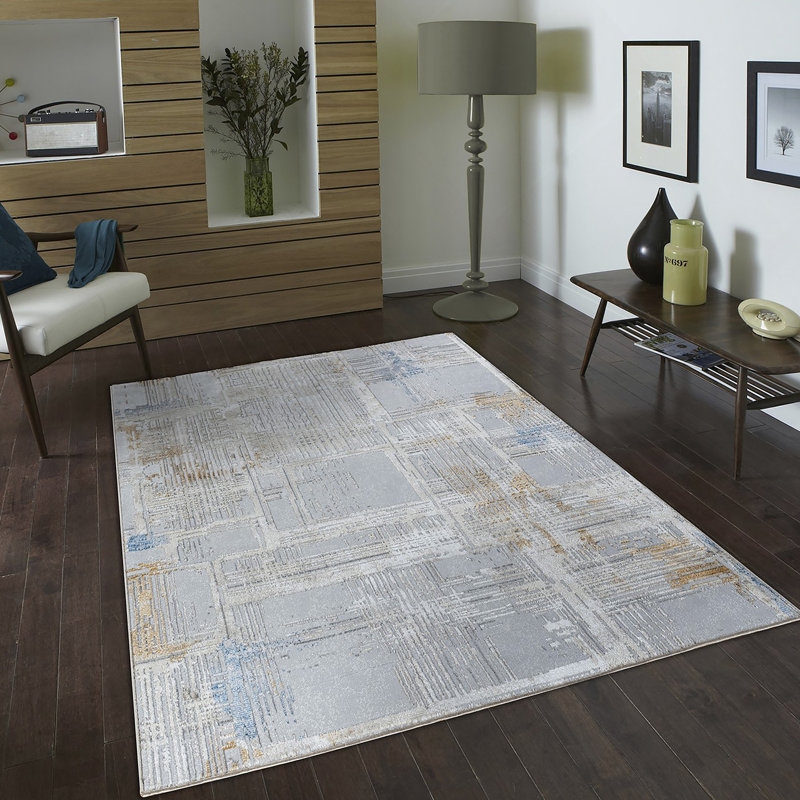Tapis multicolore Textures, Rectangle 7 pi 10 po x 9 pi 10 po