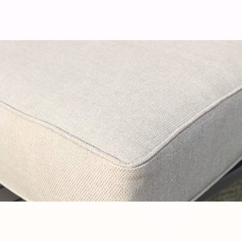 Chaise de patio avec coussin entièrement assemblée, Brun