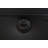 Makadi 55.5"W Black PVC Fabric Loveseat With LED Lights, USB Charger, Tufted Cushions
